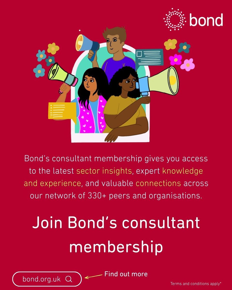bondngo's tweet image. 🎉 We’re pleased to announce a new membership category at Bond for independent consultants.

👉 Consultants Membership T&amp;amp;Cs: buff.ly/yPGDab5 
👉 Who we are and what we offer: buff.ly/XitLxqV 

#InternationalDevelopment #Humanitarian #Consultants