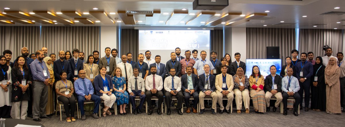 MetMaldives's tweet photo. Climate Service User Forum is underway in Malé, Maldives alongside SASCOF34, bridging climate science with real-world decisions. The forum was inaugurated by the Honourable Minister of Climate Change, Environment & Energy, focusing on turning seasonal forecasts into action across sectors.