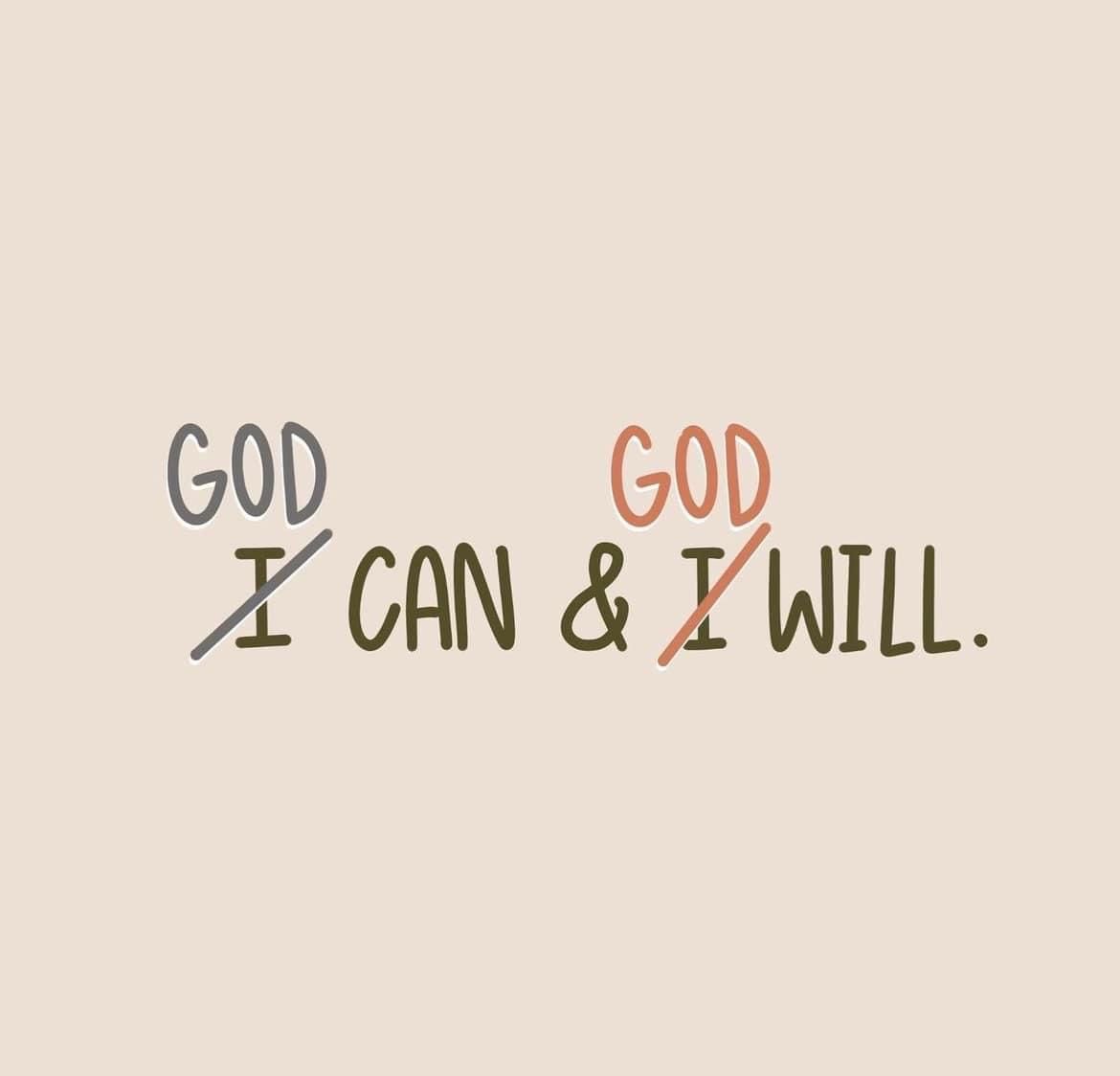 God got me.