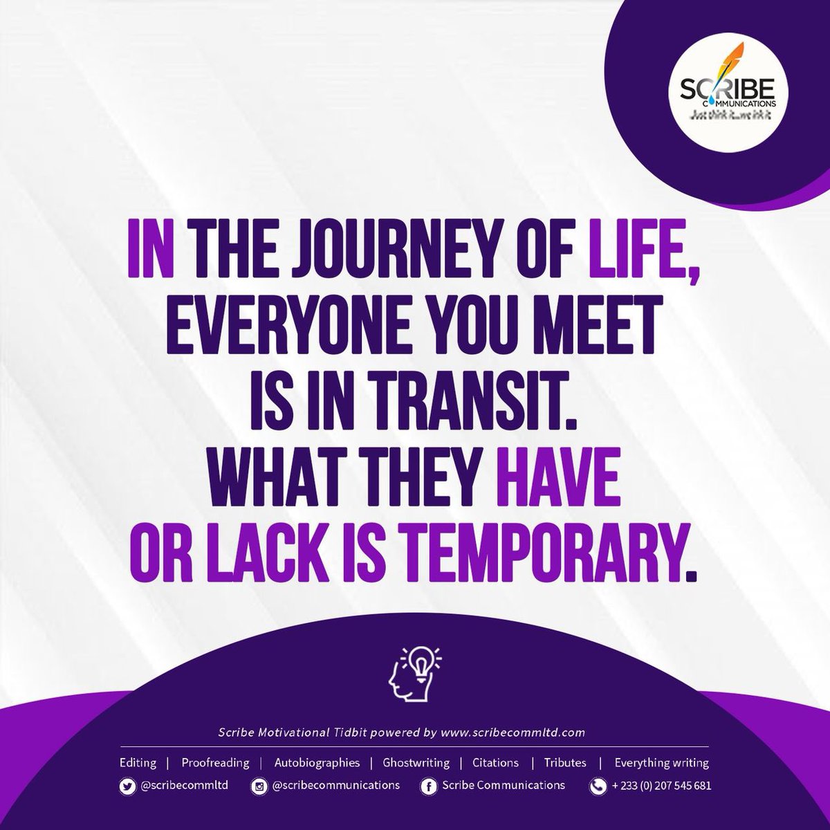 koby_ansah's tweet image. What we lack or have is temporary. #Scribe