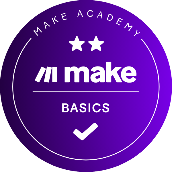 Aanu_wonuola's tweet image. I completed the make.com Basics certification a while back.

Since then, I’ve been focused on applying these skills to create simple systems that improve everyday processes. 

@make_hq. credly.com/badges/6b946e5… via @credly 

#make #automation #makeacademy