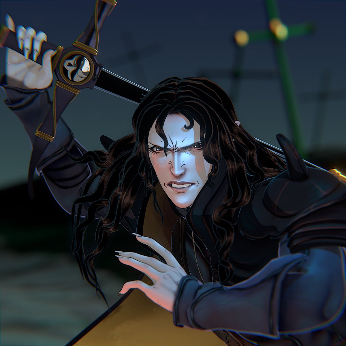 sylvaine_made's tweet photo. D! 🗡️ 
#3Dart #VampireHunterD #fanart https://t.co/jKAqEfCYyW