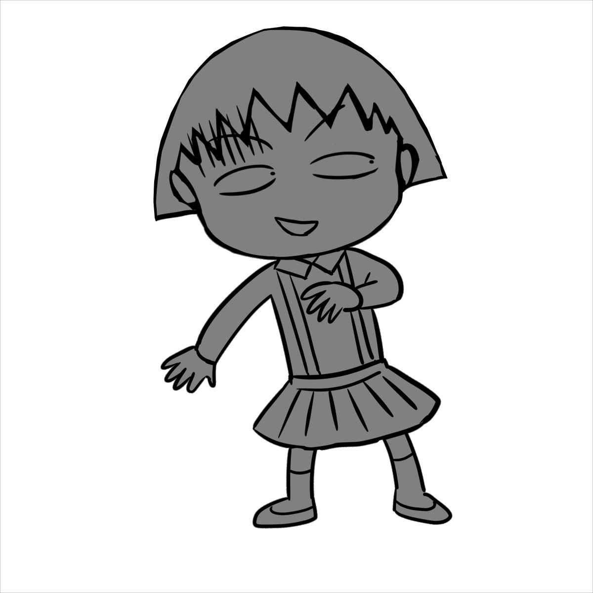 miz_mus's tweet photo. ベースグレーの塗りつぶしには、線画の外側を選択して「反転」を使ってます😅
>グリザイユ画法 https://t.co/tflYZkA383