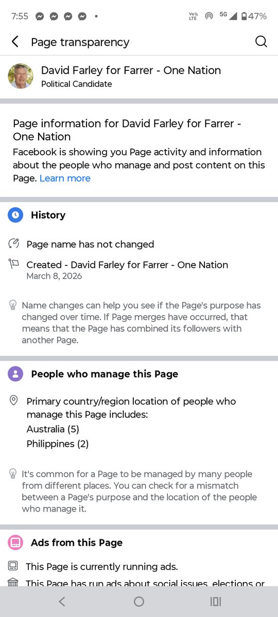 mickeydstud's tweet photo. And one nation say they are for Australia just have look at  what Courtney is helping to run David Farley Facebook page https://t.co/Z2CQuUTzUf