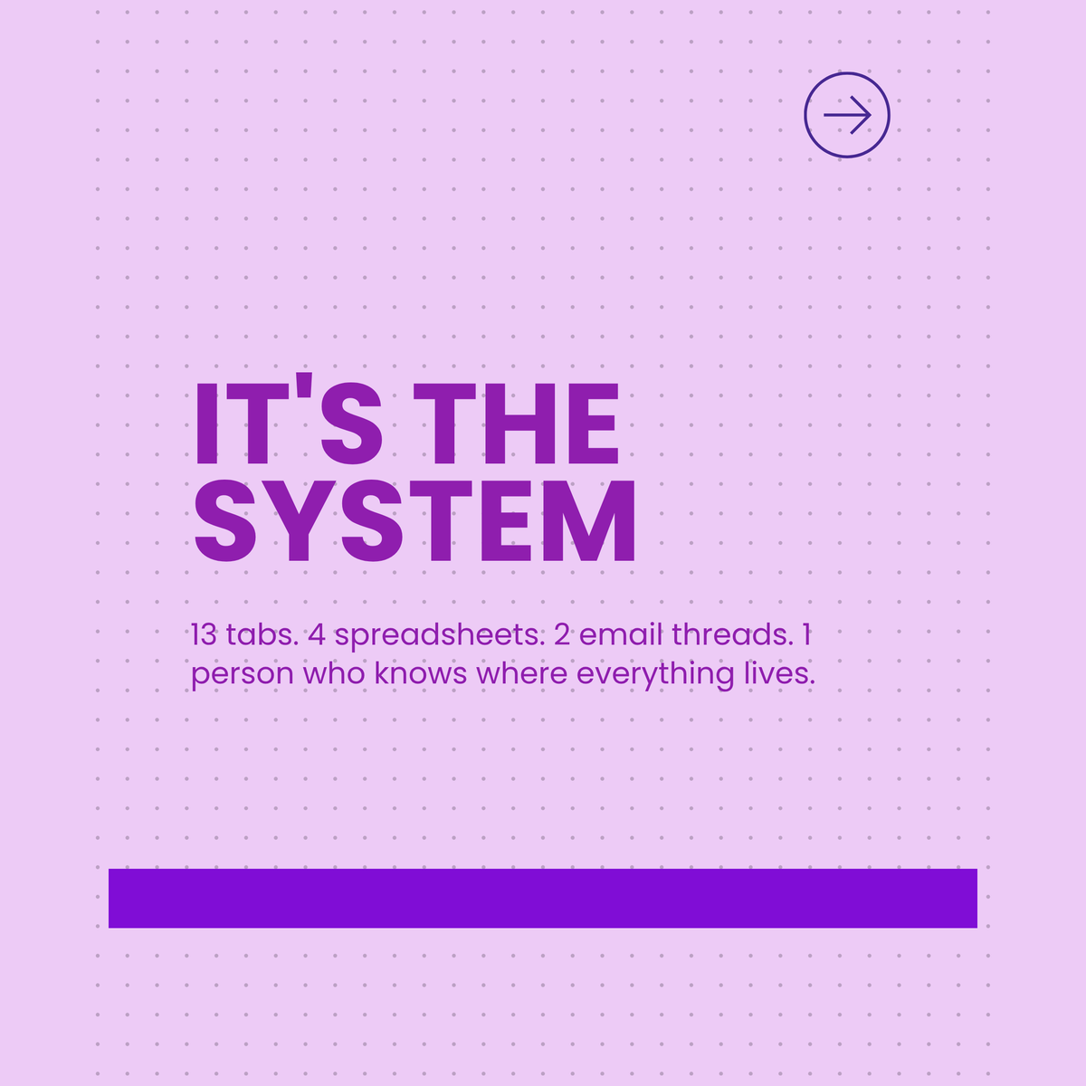 bookingagentapp's tweet photo. Most venues don’t hit a ceiling because of the market… or the team.

It’s the system.

Too many tabs, scattered information, and processes that live in one person’s head. It works, until you try to grow.

Because you can’t scale what you can’t hand off. https://t.co/wChICFFdSk