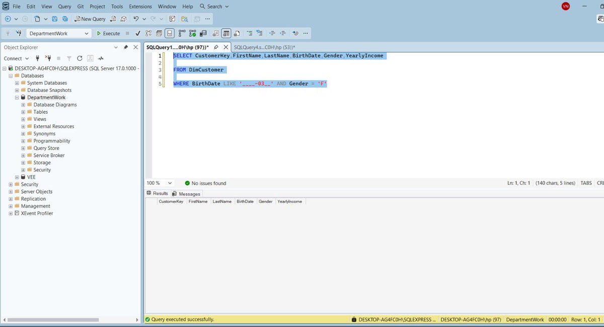 veraherself's tweet image. I thought SQL was just “SELECT *”
Why is it now selecting my peace too? 😭

#LearningInPublic #SQL