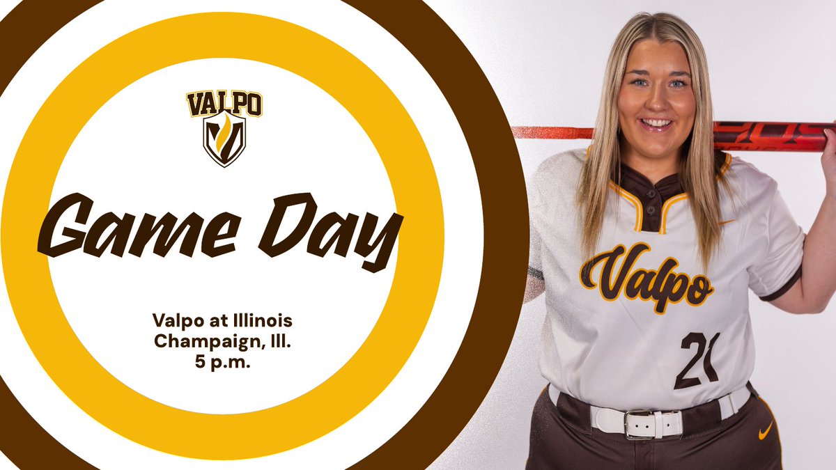 valpoathletics's tweet image. Last road trip of the year starts with a B1G challenge.

@ValpoSoftball 🆚 Illinois
🕐: 5 p.m.
📍: Champaign, Ill.
🖥 (BTN+): bigtenplus.com/en-int/livestr…
📊: statb.us/v/val/638702

#GoValpo