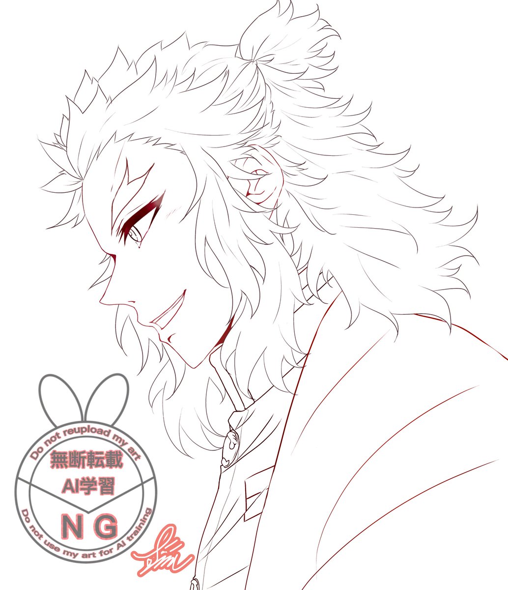 あなたのために 線画 線画と塗った後を見せてください ~ 🔥.❤️‍🔥 ~