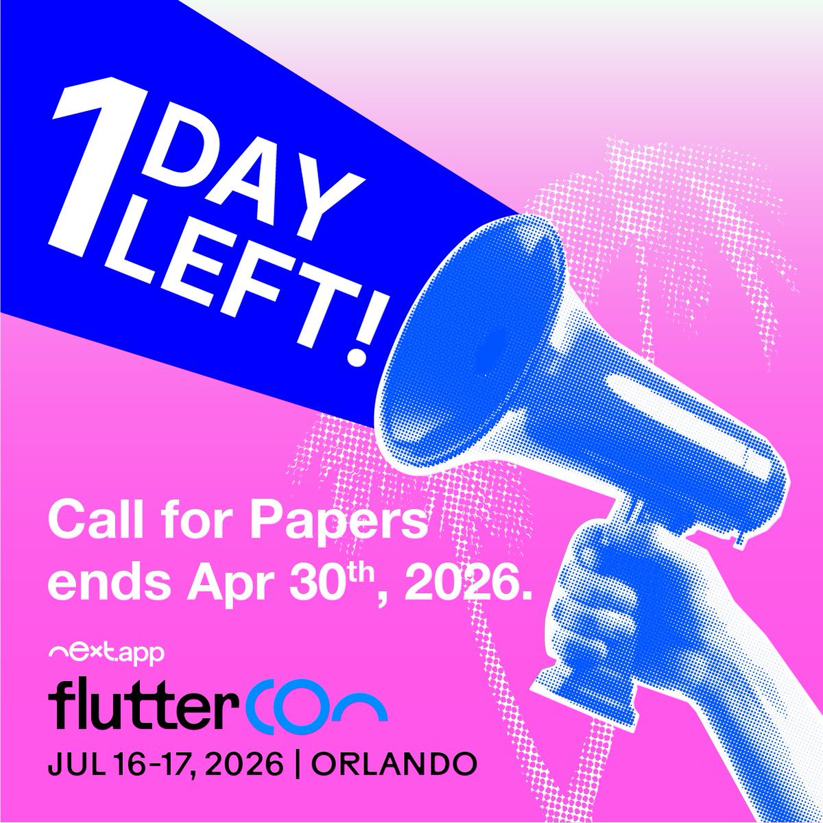 Fluttercon tweet media