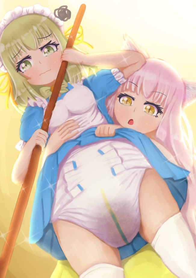 うちの子情報～(以前から見てくれてる人にとってはおさらいになるかな?)若菜ちゃんとサクラちゃんはどっちがおむつを先に汚しちゃうか勝負しています。だから今回の若菜ちゃんはおむつが濡れてなくてどや顔だったんですね～。可愛い!😊 