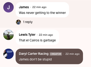 FinalShitePod's tweet photo. @DarylCarter7 Have you thought about not calling your members stupid? https://t.co/0wdPc7LQZR