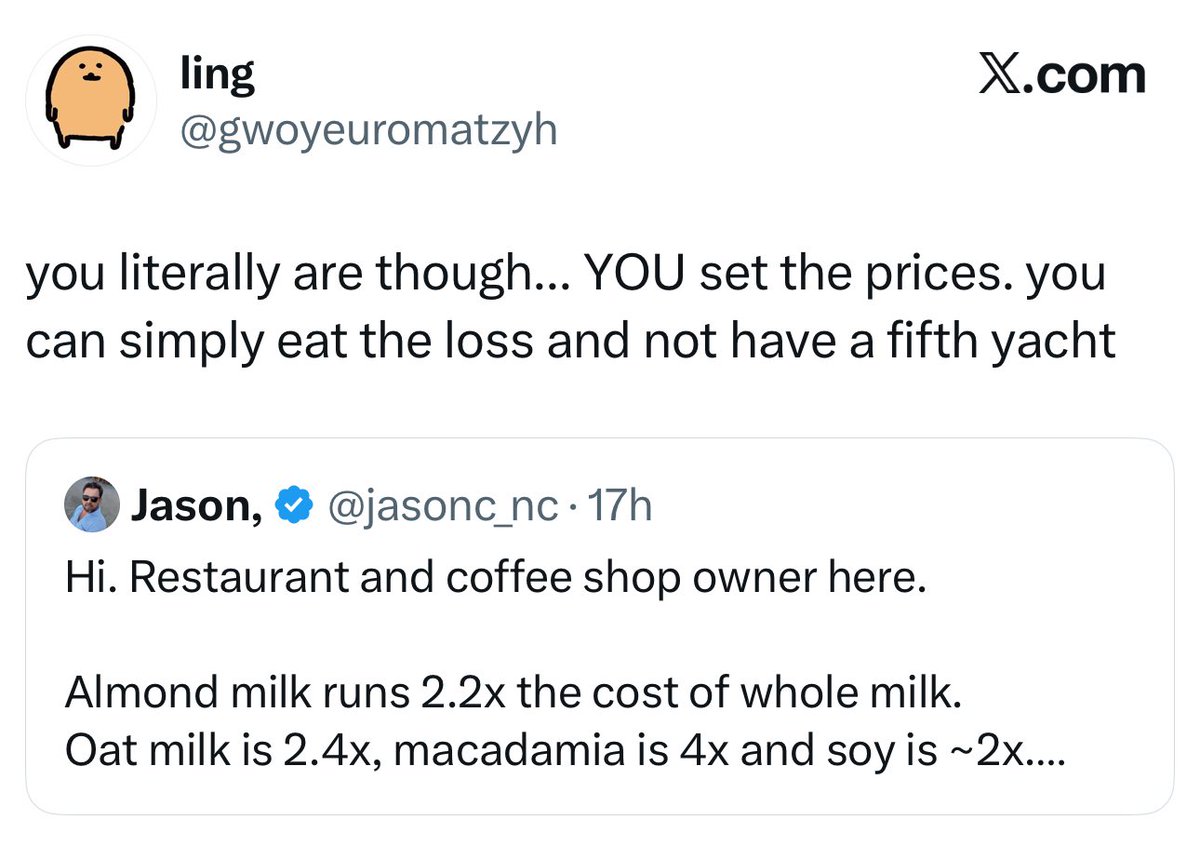 Jason, Coffee Shop Oligarch tweet media