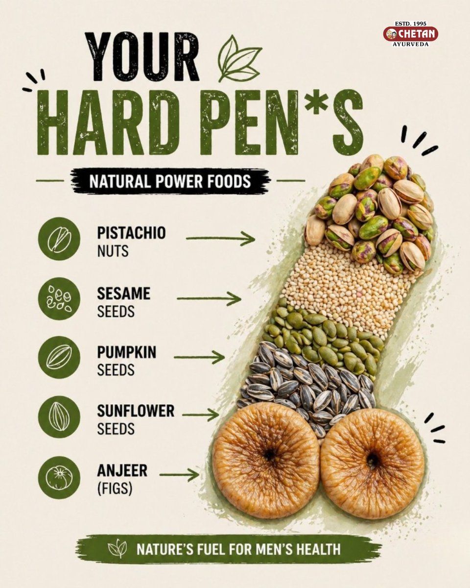 chetanclinic's tweet image. Nature-powered foods may help support men’s wellness, energy &amp;amp; confidence 🌿💪
Small daily habits can make a big difference.
🌐 chetanclinic.com
📞 9817469817

#MensHealth #Ayurveda #HealthyLifestyle #Nutrition #Wellness