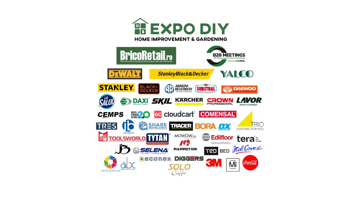 EXPO DIY 2026 – Smart Green Home (24 – 25 iunie 2026) anunță noi parteneri și expozanți pentru a V-a ediție a târgului profesional bricoretail.ro/evenimente/exp… #expodiy2026 #Romania #DIY #HomeImprovement #Garden