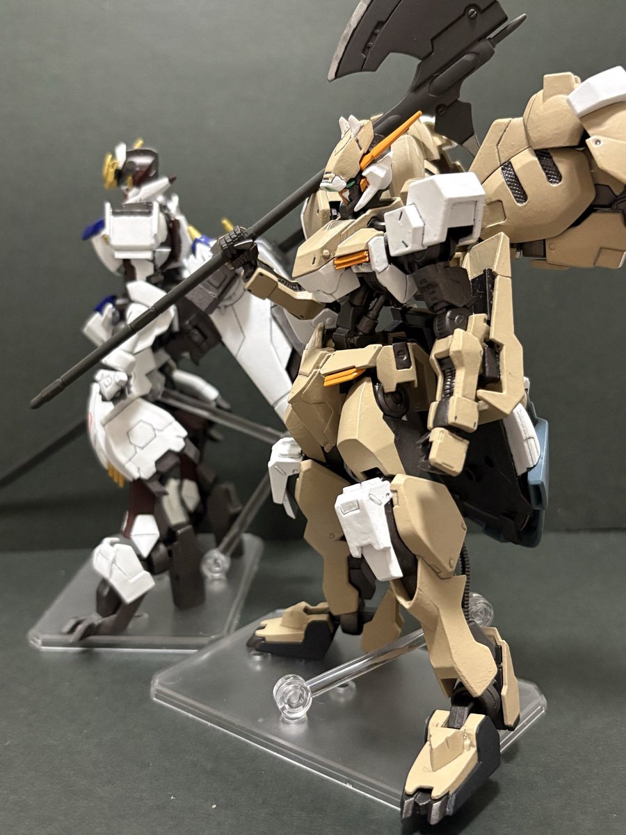 alpaka_craka's tweet image. ガンダム・グシオンリベイクアダプト、完成です❗️

まだ発表されていない1期〜2期間のグシオンを、自分なりにイメージして作成しました
#g_tekketsu
#鉄血のオルフェンズ
#ガンプラ