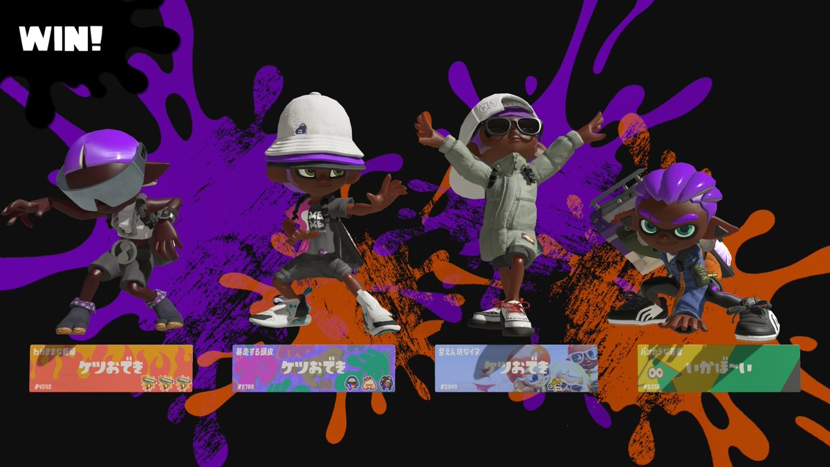 Zasshu_i80486's tweet image. なんか、勝ってもうれしくないってウチのイカオが・・・・
（なんちゅうネームよ）
#NintendoSwitch #スプラトゥーン3 #Splatoon3