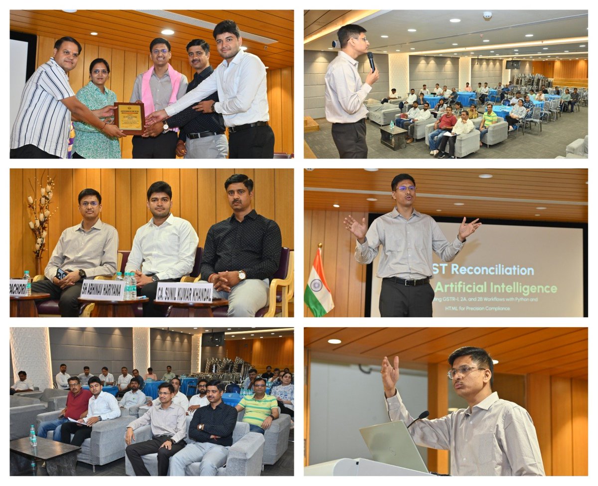 akhilpachori's tweet image. Deliberated on the Topic "#GST Reconciliation using #AI" at Jaipur Branch of #ICAI