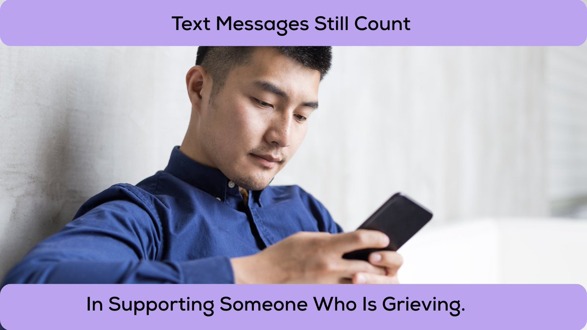 CremationInfo's tweet image. 📱Text Messages Still Count #Grief
💜A message like “Thinking of you today” may feel small to send, but it reminds the grieving person that you haven’t forgotten their pain or their loved one. Grief can feel isolating, and gentle check-ins help soften that loneliness.
#support