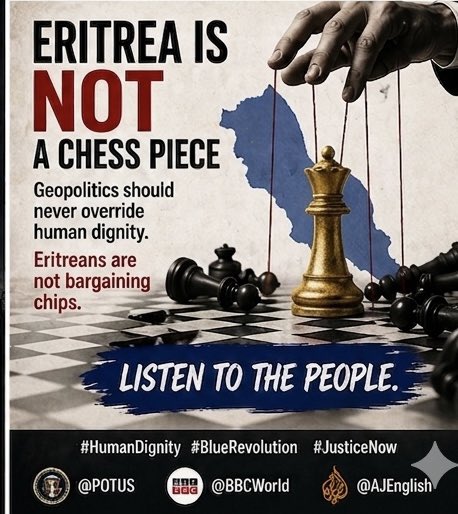 NhameduBrg3298's tweet image. Inside Eritrea:
Indefinite conscription.
Forced labor.
Silenced voices.
Families separated.

This is not governance.
This is control.

Calling this “stability” is not just misleading—
it is dangerous.

#BlueRevolution #HumanRights #JusticeForEritrea #TransnationalRepression