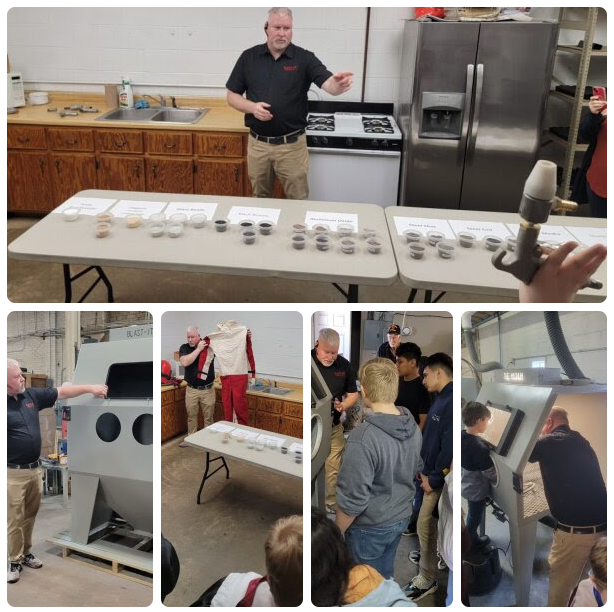 theBlastitall's tweet photo. Students visited Blast-It-All a few years ago to learn about abrasive blasting, manufacturing, and skilled trades. We’d love to do more events like this and help inspire the next generation of hands-on careers. #BlastItAll #SkilledTrades #Manufacturing #TradeJobs https://t.co/siwKDJXRHX