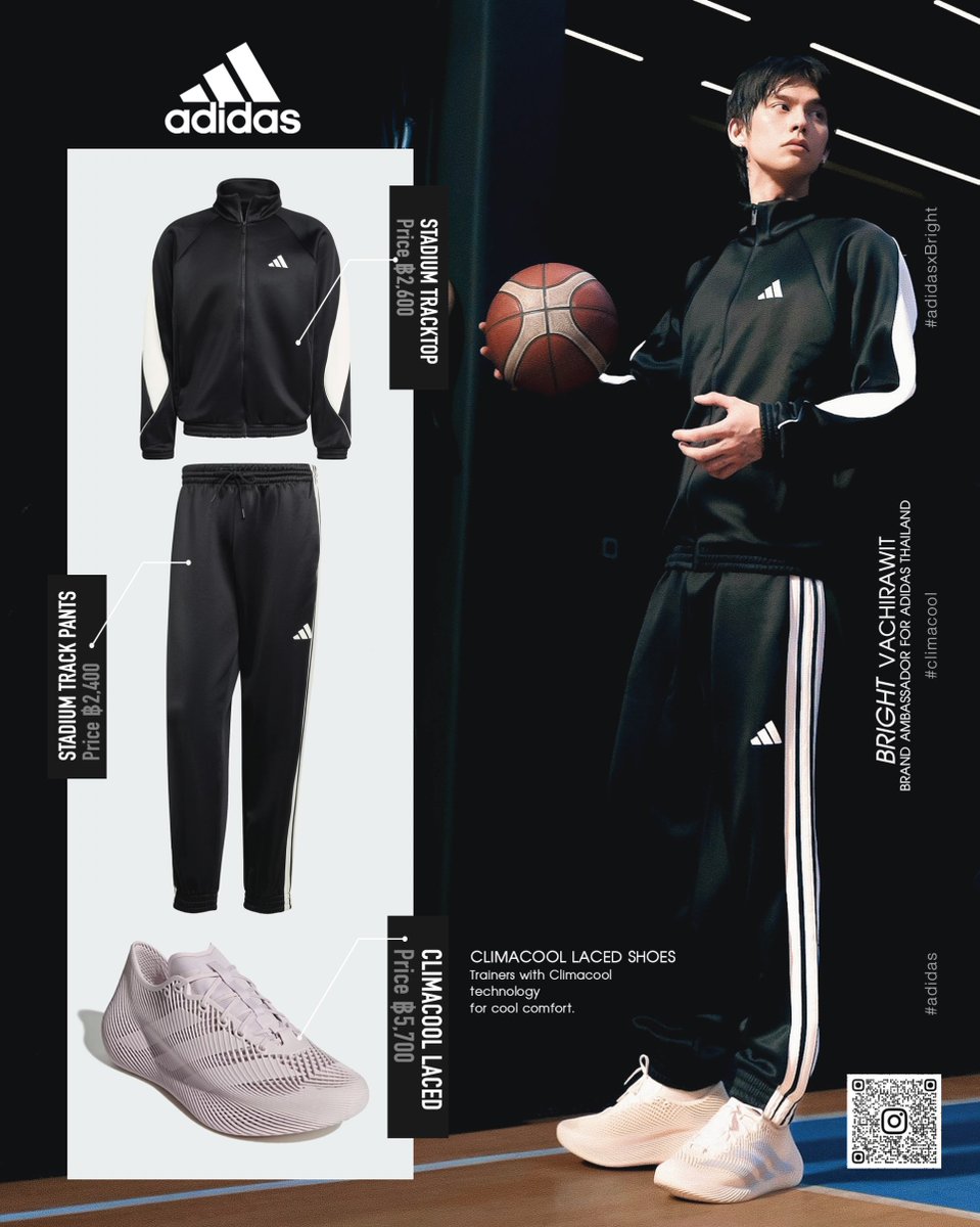 salmar49261304's tweet image. ✨BRIGHT's Outfit✨
   All from @adidas
- CLIMACOOL LACED SHOES
- STADIUM TRACKTOP
- STADIUM TRACK PANTS

// Adidas boy มาในลุคพระเอกมังงะ รุ่นพี่ชมรมบาส เรียนดี กีฬาเด่น สาวๆกรี้ดทั้งโรงเรียน//

#adidas #climacool 
#adidasthailand
#adidasxBright 
#bbrightvc
#Brightvachifitcheck