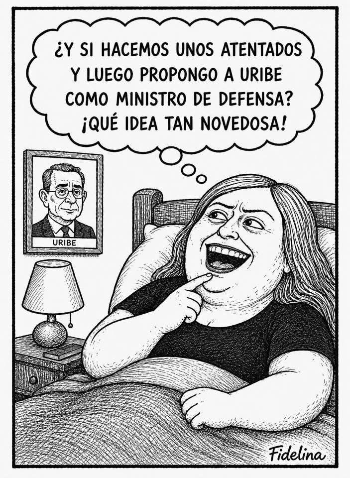 O sea, mientras aumentan las cifras de los falsos positivos de 6,402 a 7,837. En el gobierno de Uribe, la Paloma lo propone como ministro de defensa? Monstruos...