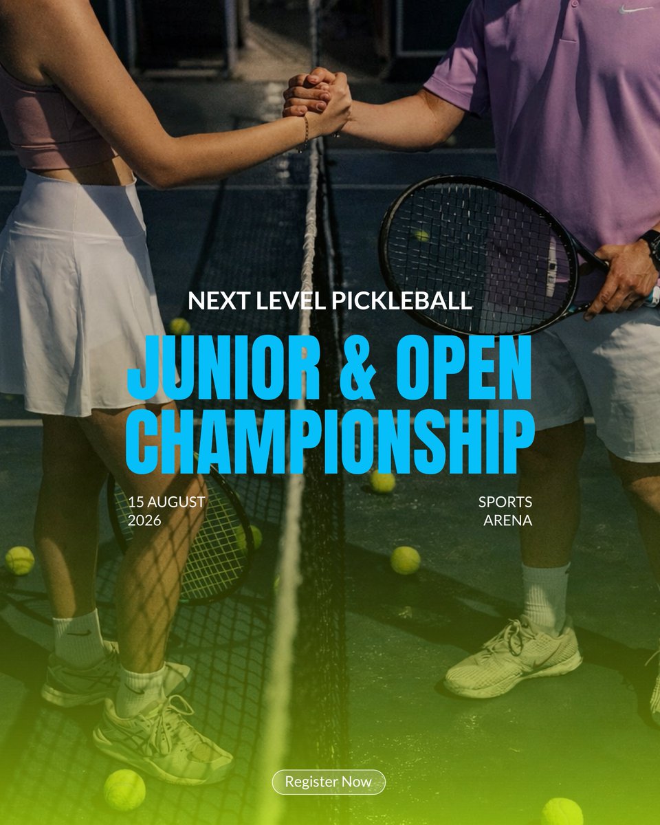 mdhasan_551's tweet image. Game on. 🏆
Where passion meets performance: Pickleball like never before.
Join the Junior &amp;amp; Open Championship 2026 and prove your game.

#Pickleball #GameOn #Championship #SportsLife #AcePaddle