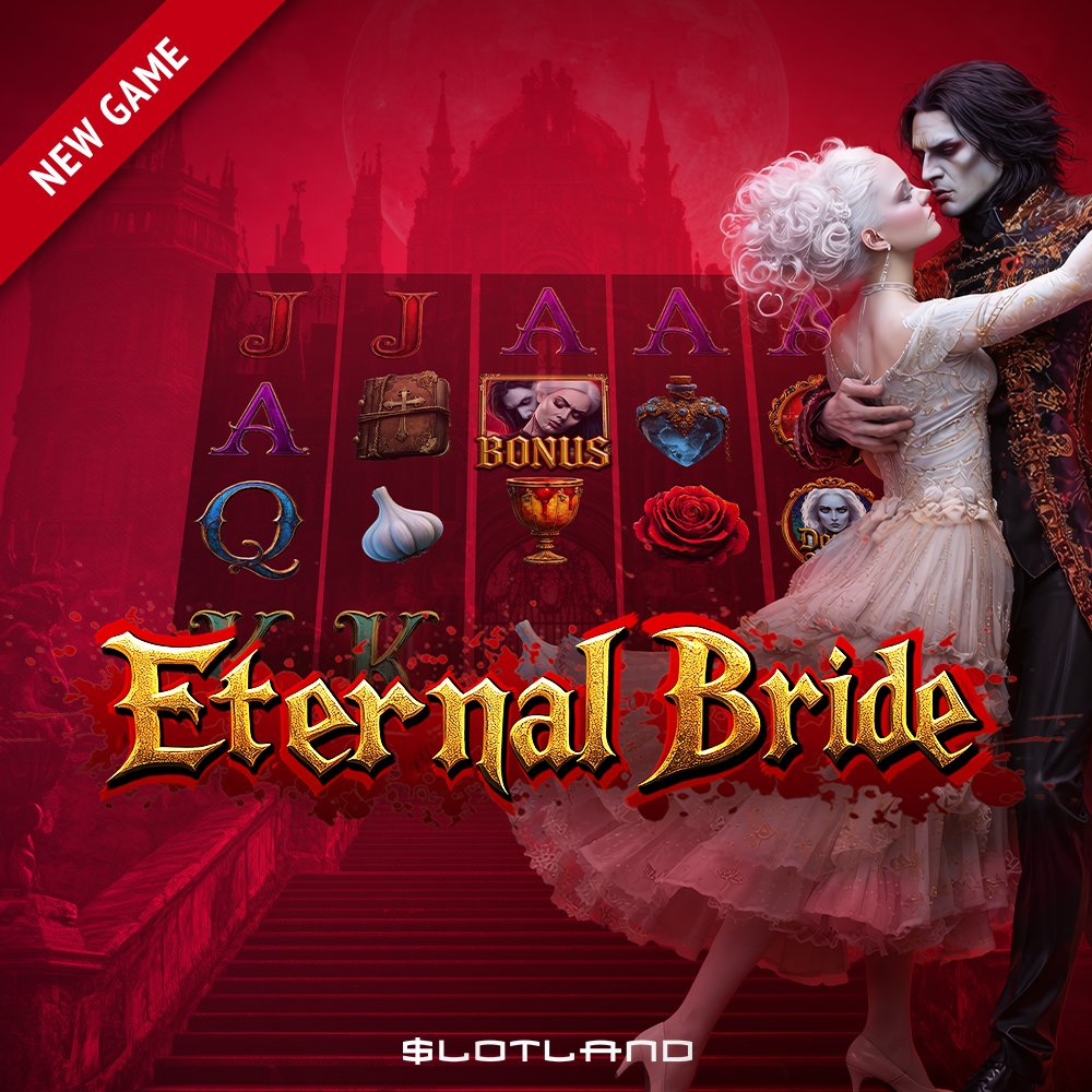SLOTLAND's tweet photo. The bride awaits in Eternal Bride.

Play the haunting new slot with 30 Free Spins plus 125% extra, and enjoy 75% on all slots and keno too.

https://t.co/w05ceVukB1 https://t.co/ESGJJxEd8R