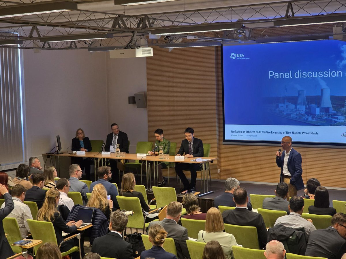 WorldNuclear's tweet image. Improving licensing is critical to delivering new nuclear at the pace required.

Earlier this month, World Nuclear Association co-organised a workshop in Warsaw with @OECD_NEA and @PAAtomistyki.

world-nuclear.org/news-and-media…

#NuclearEnergy #CleanEnergy #EnergyTransition