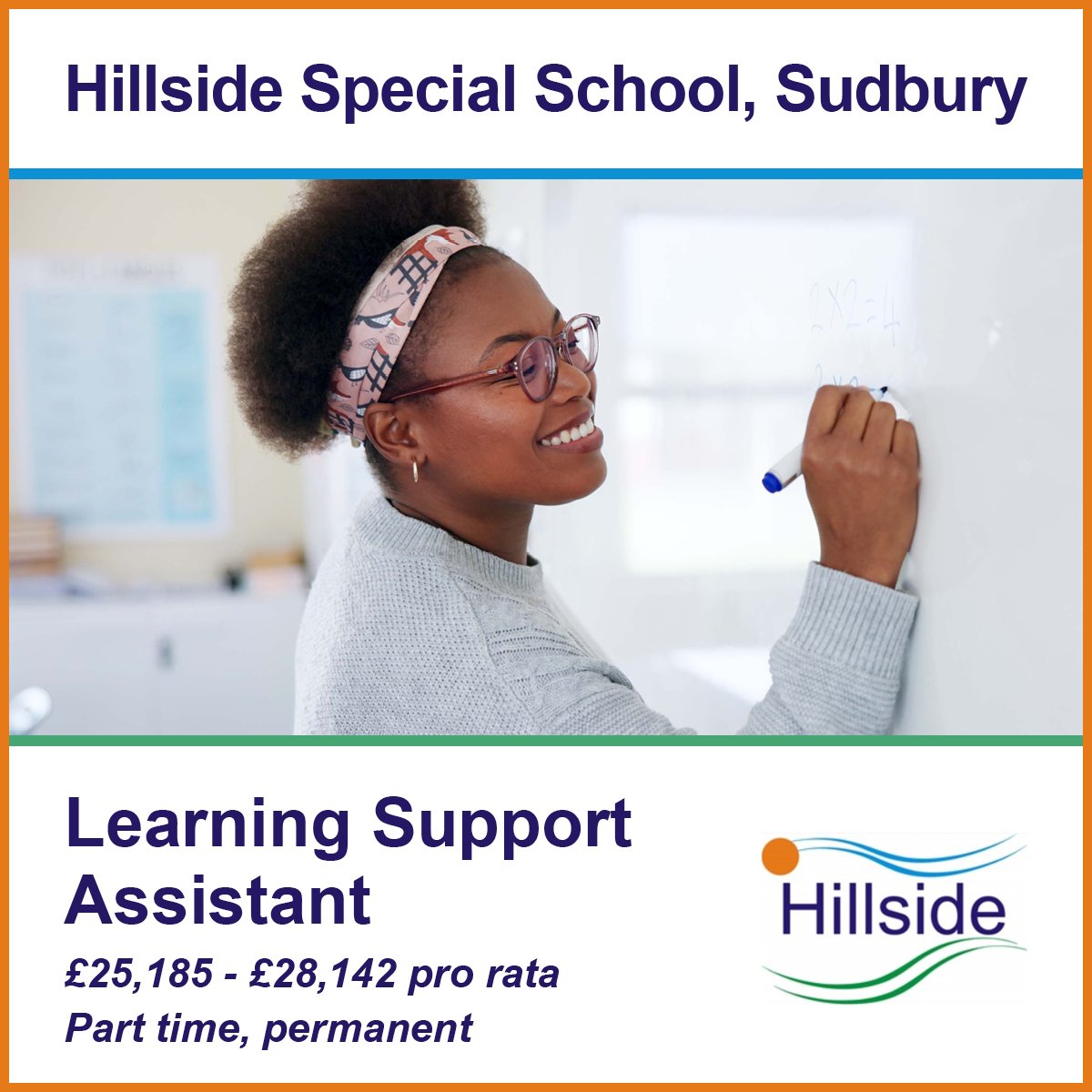 SJDirect's tweet image. Learning Support Assistant 
Hillside Special School, Sudbury CO10 1NN 
£25,185 - £25,989 pro rata  29.75 hpw, term time, Permanent  

To apply, please visit:

suffolkjobsdirect.org/#en/sites/CX_1…
  #learningsupport #SpecialEducation #SudburySuffolk #SudburyJobs #SuffolkJobs #SuffolkJobsDirect