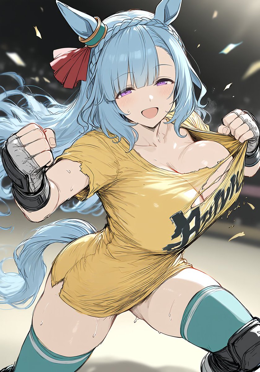 heiissio's tweet image. Whatcha gonna do when Ardamania runs wild on you? brother?
 #AI生成
 #umamusume  #コスプレ？
 #メジロアルダン