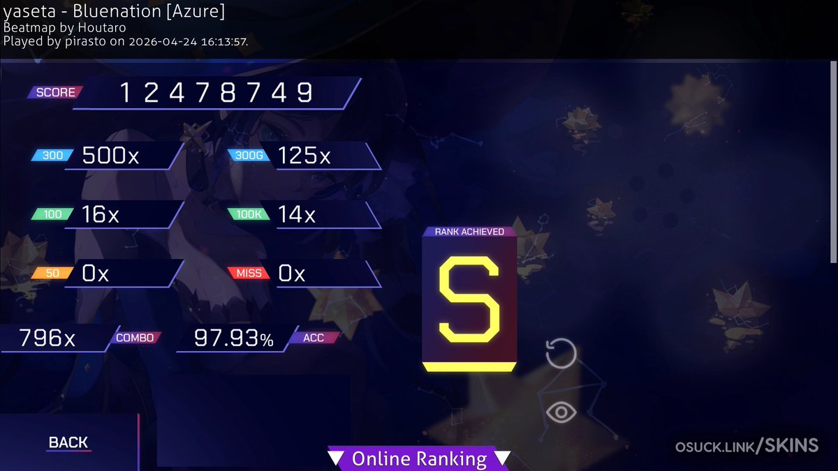«Blue Nation» Aspect ratio: 16:9 Modes: osu Size: 54MB Released at 2021 ...