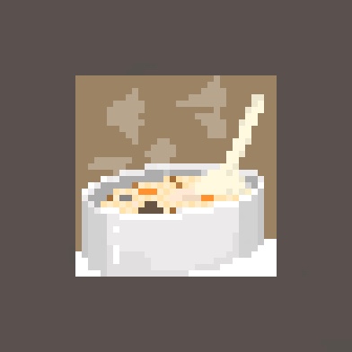 お題　しゃもじ　#10分ドット #pixelart
主役が分からなくなってしまった
