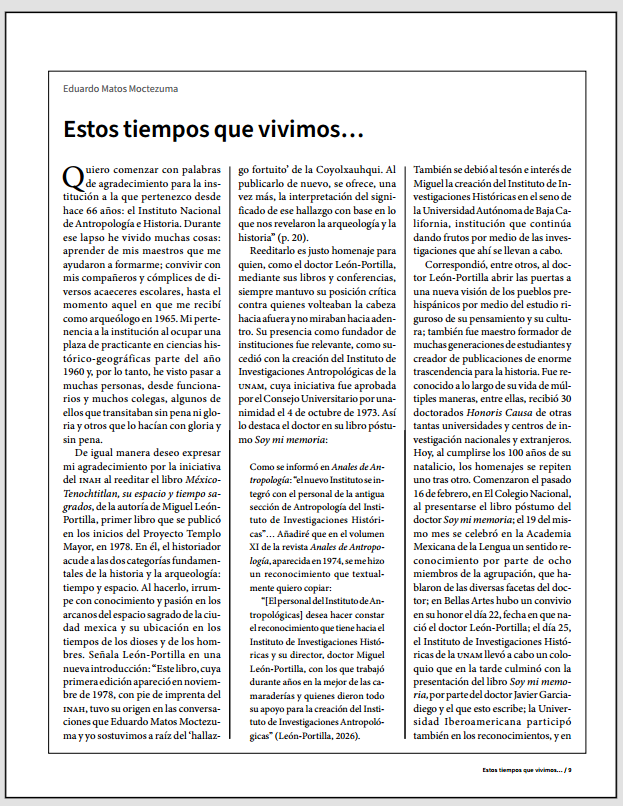 LeoLopezLujan's tweet photo. SEVERO DIAGNÓSTICO DE LA ARQUEOLOGÍA MEXICANA!
   Eduardo Matos Moctezuma, profesor emérito del INAH, publica "LOS TIEMPOS QUE VIVIMOS" en el número de mayo de la revista Arqueología Mexicana, dedicado al fascinante tema de la OBSIDIANA en MESOAMÉRICA... https://t.co/mLmqmbZpp1