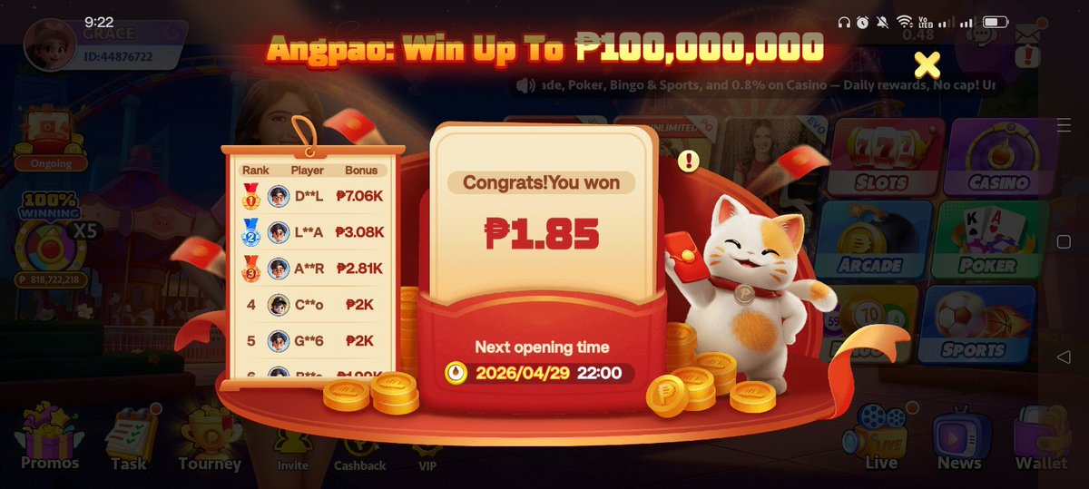 graceboregon36's tweet photo. @PTGamingph #PTGamingAngpaoGivaway 
Username: 44876722
@LoyolaPat24646 
@sobrio21539 
@mayannlachica16 https://t.co/WQ43pcBhV6