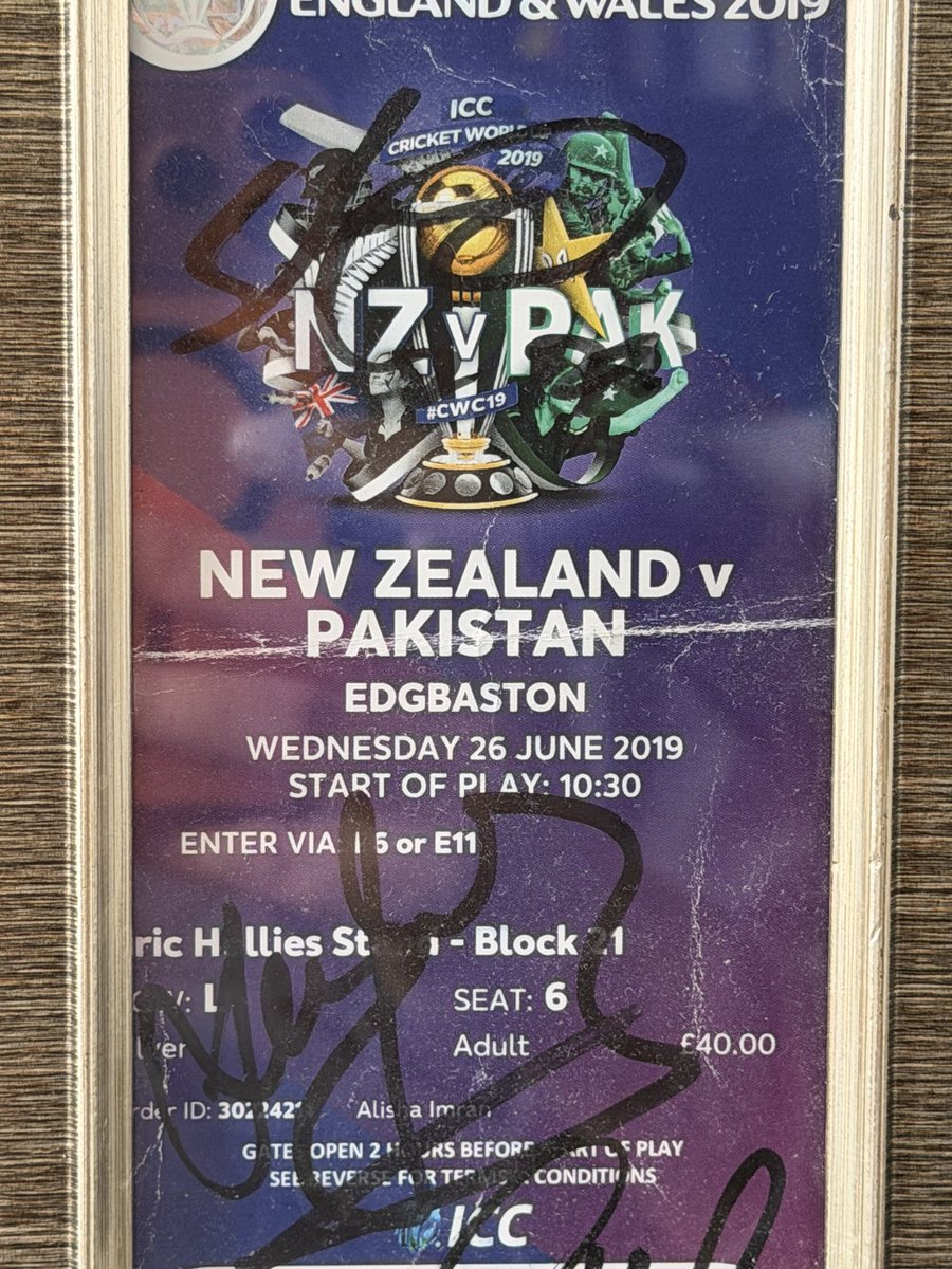 ooshakil's tweet photo. @AatifNawaz What a game ,got the tickets signed by Shadab and Wahab after! https://t.co/78C2fWYmfd