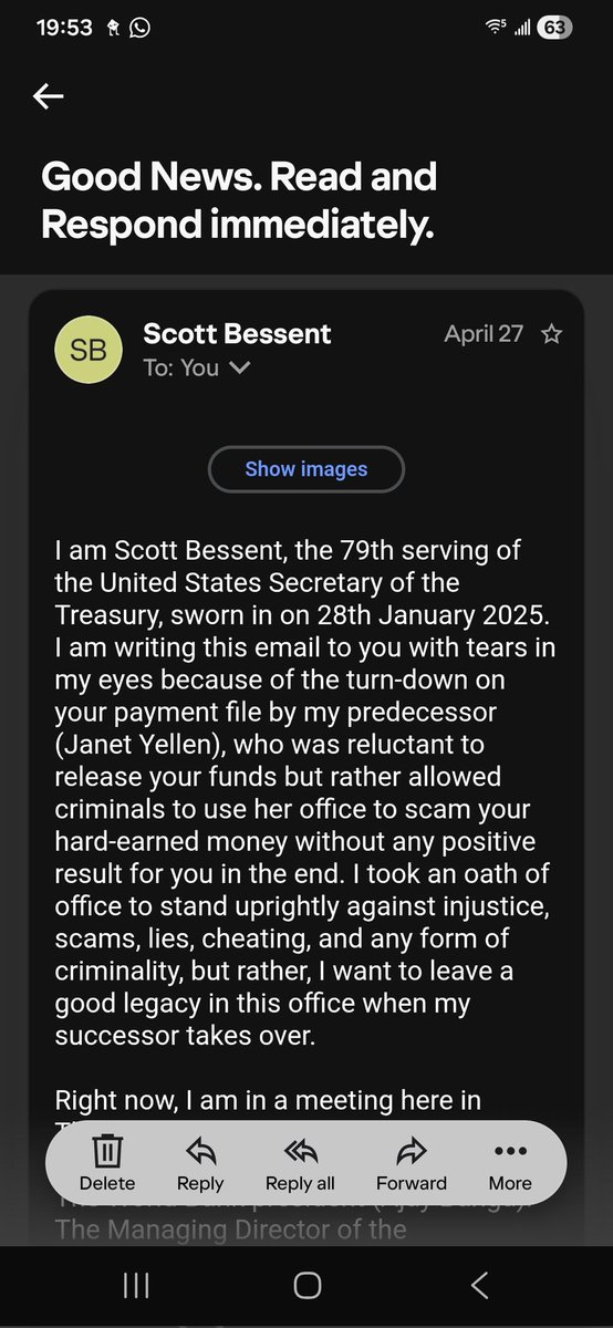 HelinKen's tweet photo. @SecScottBessent thank you for this email... https://t.co/twslDVMrH6