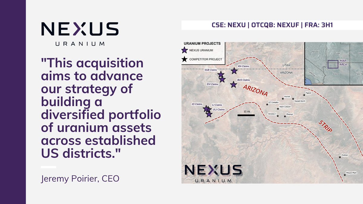 Nexus Uranium (CSE: NEXU) (OTCQB: NEXUF) tweet media