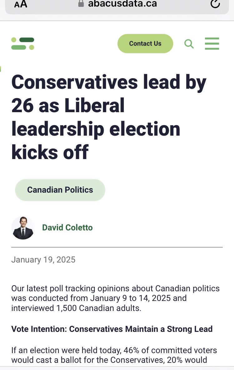 CanadianCoffey's tweet image. Remember when conservatives had a 26 point lead entering the 2nd week of January?

A week later it was down to an 11 point lead.

2 and 1/2 months later the comeback was complete.

A Conservative collapse that will be talked about for centuries.

Lead by Pierre Poilievre.