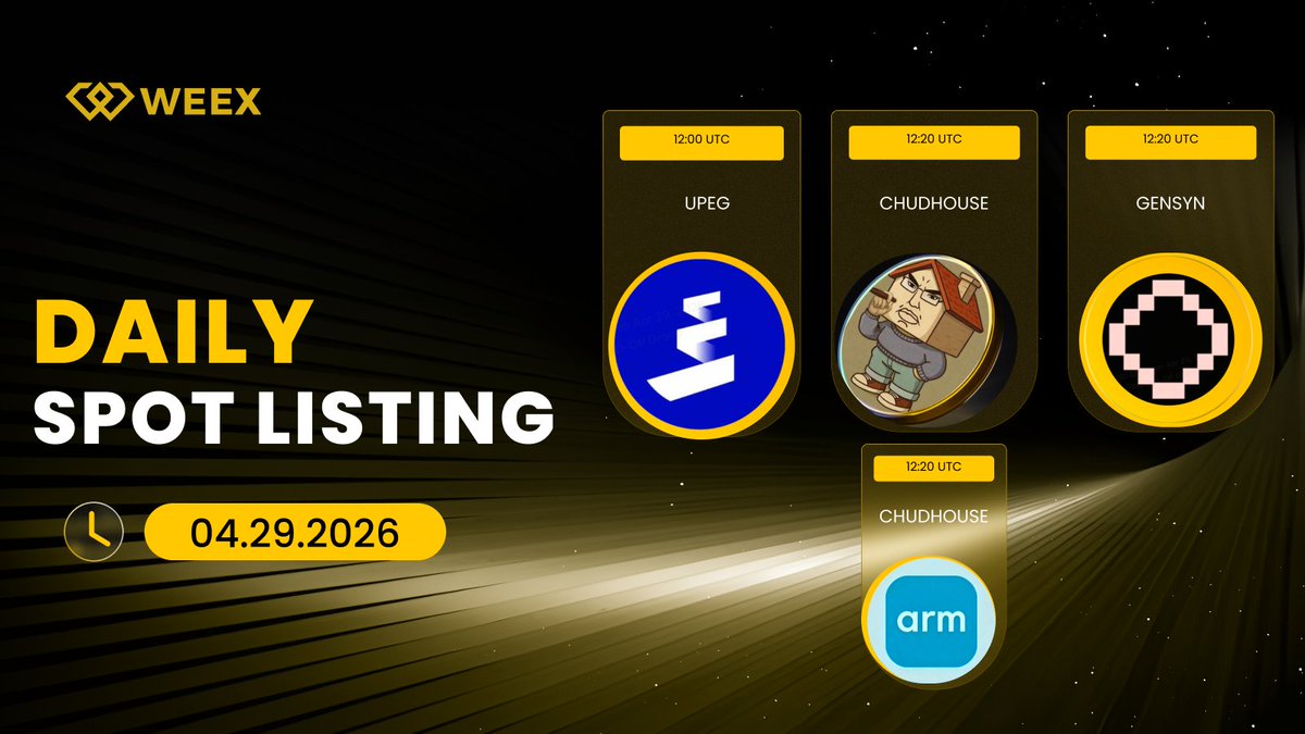 WEEX_Turkiye's tweet photo. 🔔 WEEX Global Spot Listelemeleri 🔔
📅 13:00 — $PROS @pharos_network
📅 02:50 — $CHUDHOUSE
📅 10:00 — $AI @gensynai
📅 11:00 — $ARMON @ondofinance
📱 Kayıt Ol: https://t.co/UCD0DZ5wAU
📖 Detaylar: https://t.co/OMRkhm1PcW
#SpotListing #PROS #CHUDHOUSE #AI #ARMON https://t.co/wpWbRGI9fm