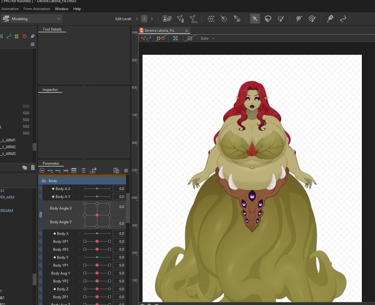 Boogey | Live2D Art + Rig 🦴🐐 tweet media