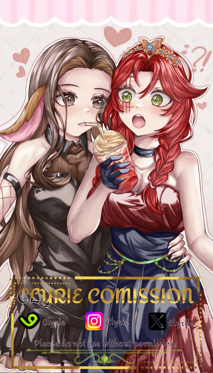 Clyriie's tweet photo. They're looks cute♡
#VGenComm #commisssionart https://t.co/JR28yKX1uD