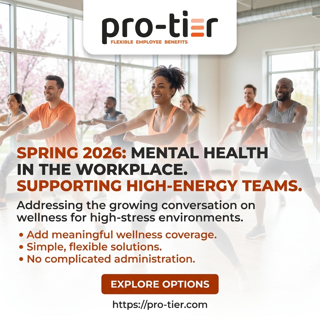 SvenJensen's tweet image. Mental health benefits matter — especially in high-stress workplaces like fitness studios. Pro-Tier makes it simple to offer real wellness coverage with zero admin headaches. Call 415-857-5048 to build a better benefits package. #EmployeeBenefits #WorkplaceWellness