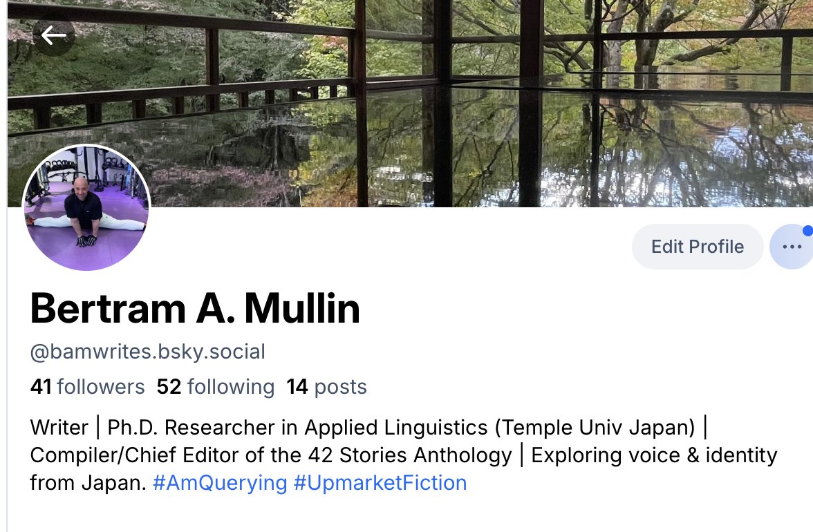 BAMWrites's tweet image. I'm using Bluesky these days. Come follow me there and I'll follow back.

@bamwrites.bsky.social

#bluesky #follow #amwriting