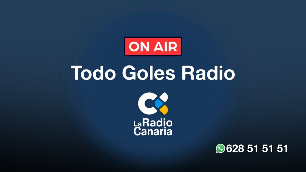 TodoGolesRadio's tweet image. 🚨 ¡Arranca #TGR en @laradiocanaria! 📻
🎙️ Con @josefelipem
📲 Participa #WhatsApp: 628 51 51 51
🔊 Escúchanos en directo:
📺canariasplay.es
🔗laradiocanaria.com