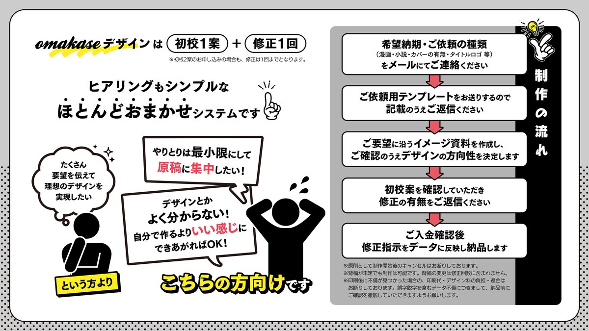 omakaseデザイン tweet media