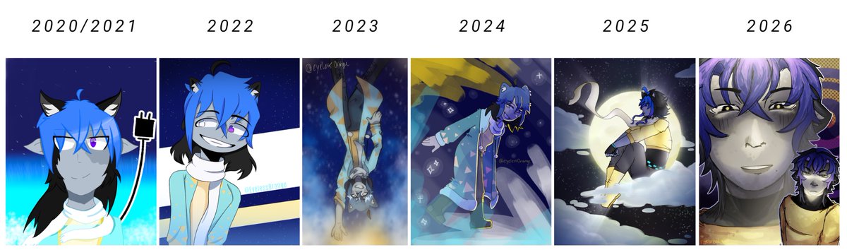 EyelessOrange's tweet photo. 6th annual redraw!! https://t.co/WSwzUXDT4W
