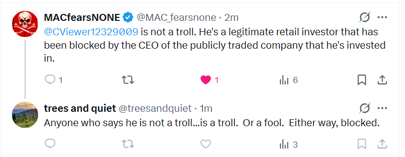 not a troll.  just a very unhappy investor who has lost money on every investment that <a href="/marcuslemonis/">Marcus Lemonis</a> has anything to do with including $BBBY $BBBY warrants, $TZROP, $Baby token, $O-Token, and $CWH.  <a href="/treesandquiet/">trees and quiet</a> <a href="/MAC_fearsnone/">MACfearsNONE</a>