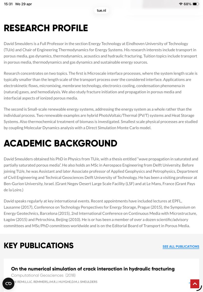 Nu ik er zo over nadenk: op de website van de TU/e staat ook nergens vermeld dat deze hoogleraar energietechnologie (aka Full Professor in the section Energy Technology and Chair of Engineering Thermodynamics for Energy Systems) Sander Smeulders, politiek actief is voor GL-PvdA.