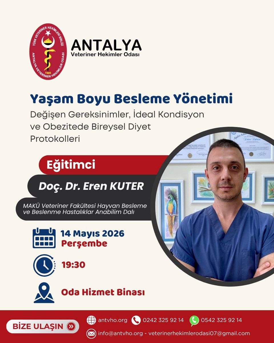 Antalya Veteriner Hekimler Odası tweet media